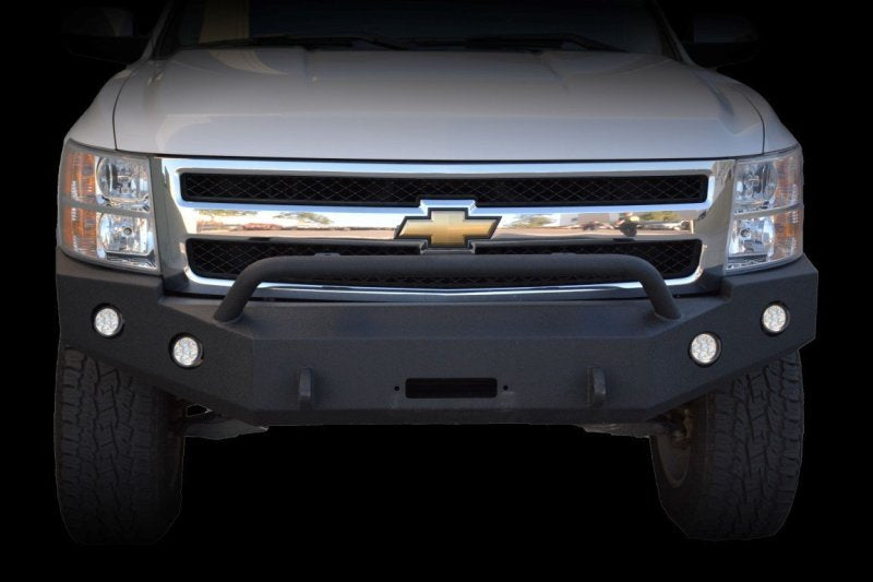 DV8 Offroad 07-13 Chevrolet Silverado 1500 Front Bumper - Black Powdercoat