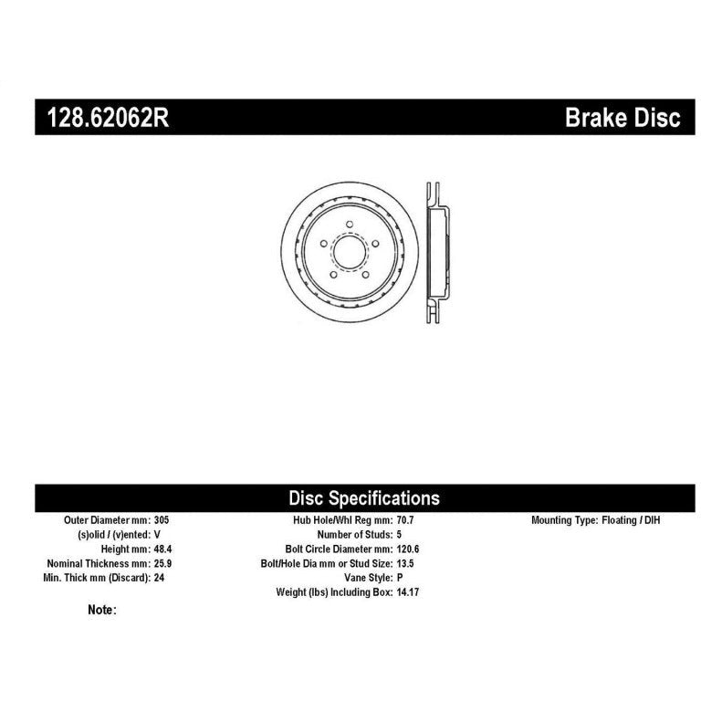 StopTech Power Slot 97-10 Chevrolet Corvette Rear Right Drilled Rotors Stoptech Brake Rotors - Drilled