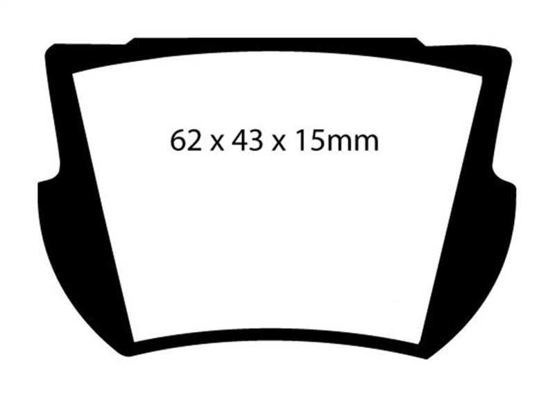 EBC 66-74 Lotus Elan 1.6 Greenstuff Rear Brake Pads