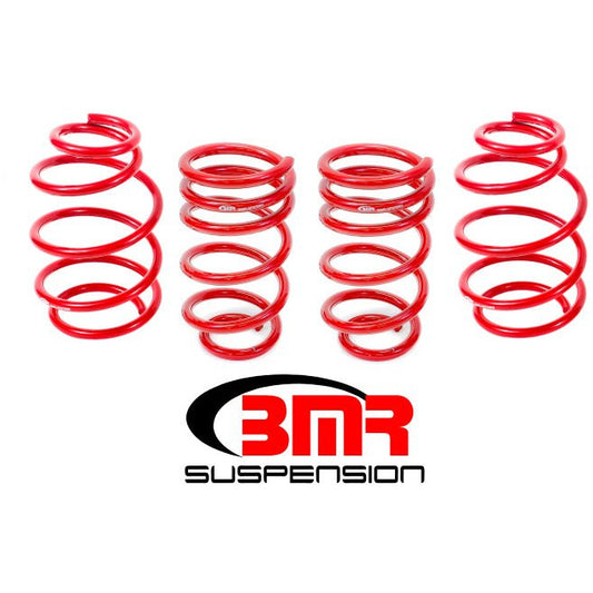 BMR 10-15 5th Gen Camaro V8 Lowering Spring Kit (Set Of 4) - Red BMR Suspension Lowering Springs