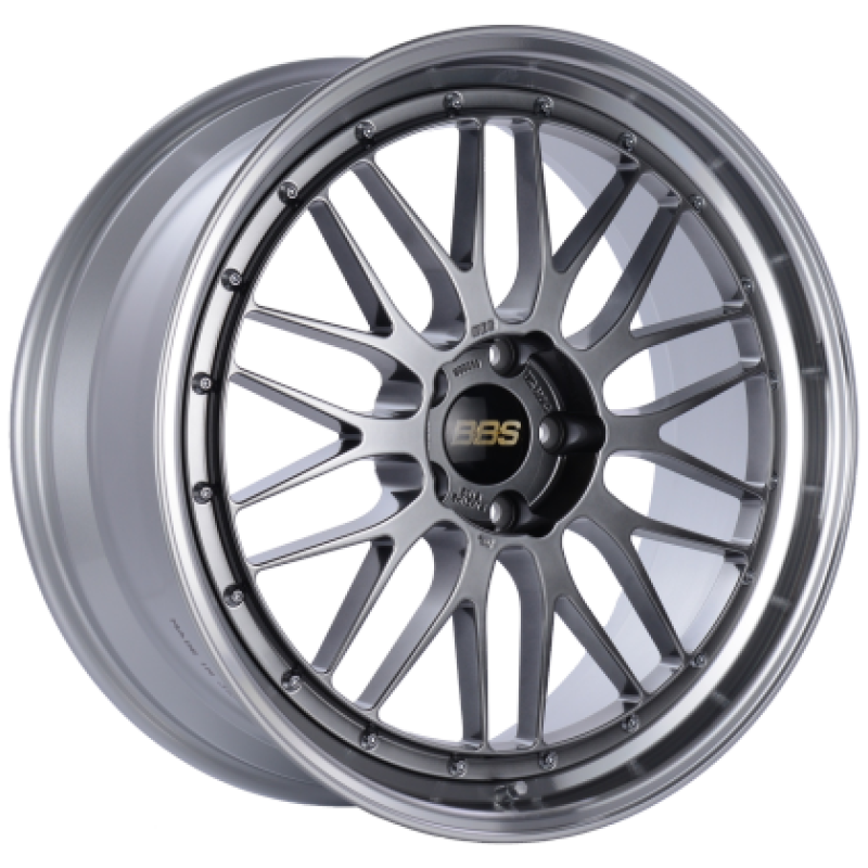 BBS LM 19x9.5 5x112 ET38 Diamond Black Center / Diamond Cut Lip Wheel 82mm PFS/Clip Required