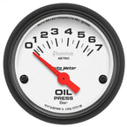 Autometer Phantom 2-1/16in 0-7 BAR Electric Oil Pressure Gauge AutoMeter Gauges