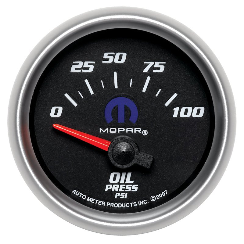 Autometer Mopar 52.4mm SSE 0-100 PSI Oil Pressure Gauge AutoMeter Gauges