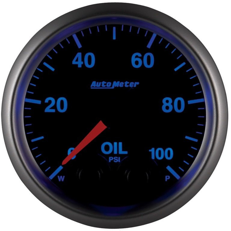 Autometer Elite 52mm Oil Pressure Peak and Warn Gauge w/ Electonic Control AutoMeter Gauges