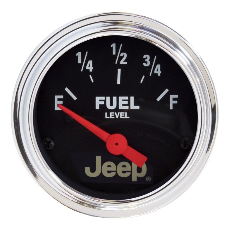 Autometer Jeep 52mm 73 OHMS Empty/8-12 OHMS Full Short Sweep Electronic Fuel Level Gauge AutoMeter Gauges