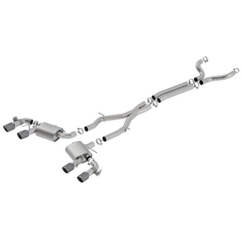 Borla 17-18 Chevrolet Camaro ZL1 6.2L V8 Atak Catback Exhaust w/ Dual Mode Valves CF Black Anod Borla Catback