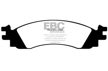 EBC 10-12 Ford Taurus 3.5 Twin Turbo SHO Redstuff Front Brake Pads