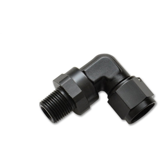 Vibrant -3AN to 1/8in NPT Female Swivel 90 Degree Adapter Fitting Vibrant Fittings