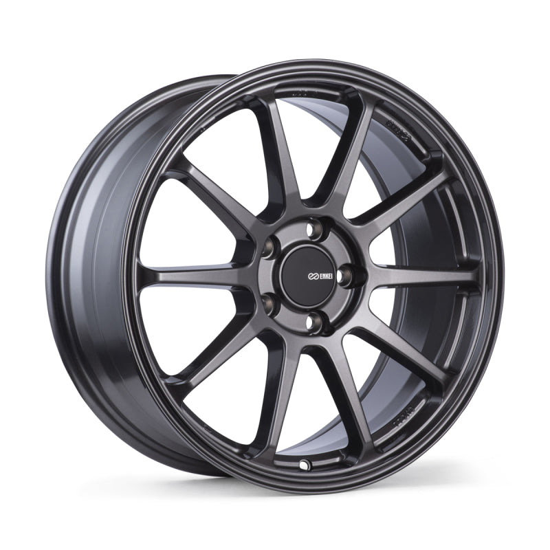 Enkei PX-10 18x8 5x112 45mm Offset 72.6mm Bore Gunmetal Wheel Enkei Wheels - Cast
