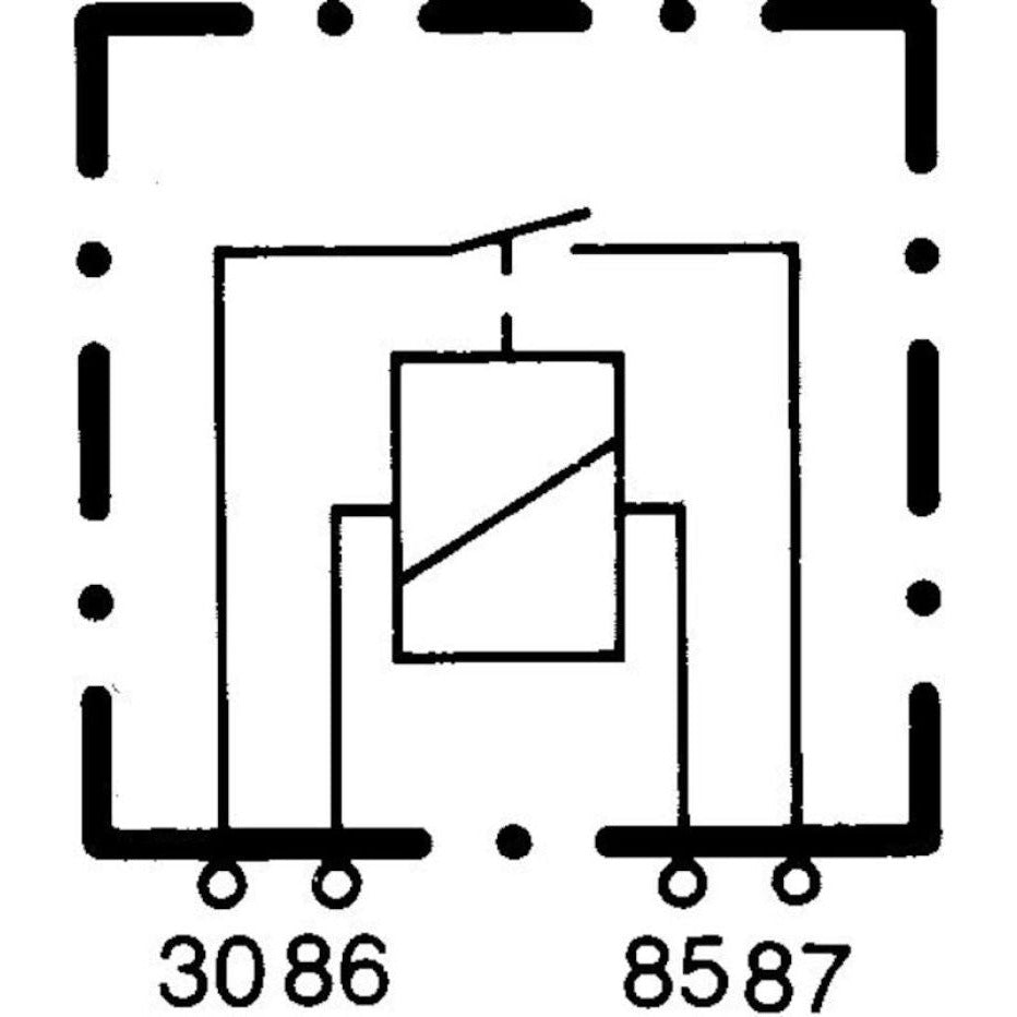 Hella Relay Mini Iso 4 Pole 12V Spst Hella Light Accessories and Wiring