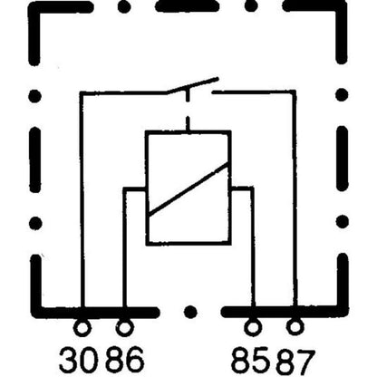 Hella Relay Mini Iso 4 Pole 12V Spst Hella Light Accessories and Wiring