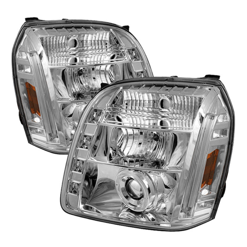 Spyder GMC Yukon 07-14/GMC Yukon XL 07-14 Projector Headlights LED Halo LED Chrome PRO-YD-GY07-HL-C