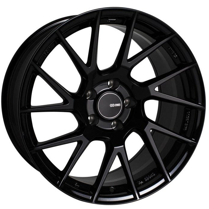 Enkei TM7 18x8.5 5x114.3 38mm Offset 72.6mm Bore Gloss Black Wheel Enkei Wheels - Cast