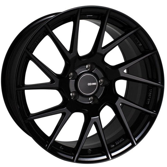 Enkei TM7 17x8.0 5x114.3 45mm Offset 72.6mm Bore Gloss Black Wheel Enkei Wheels - Cast