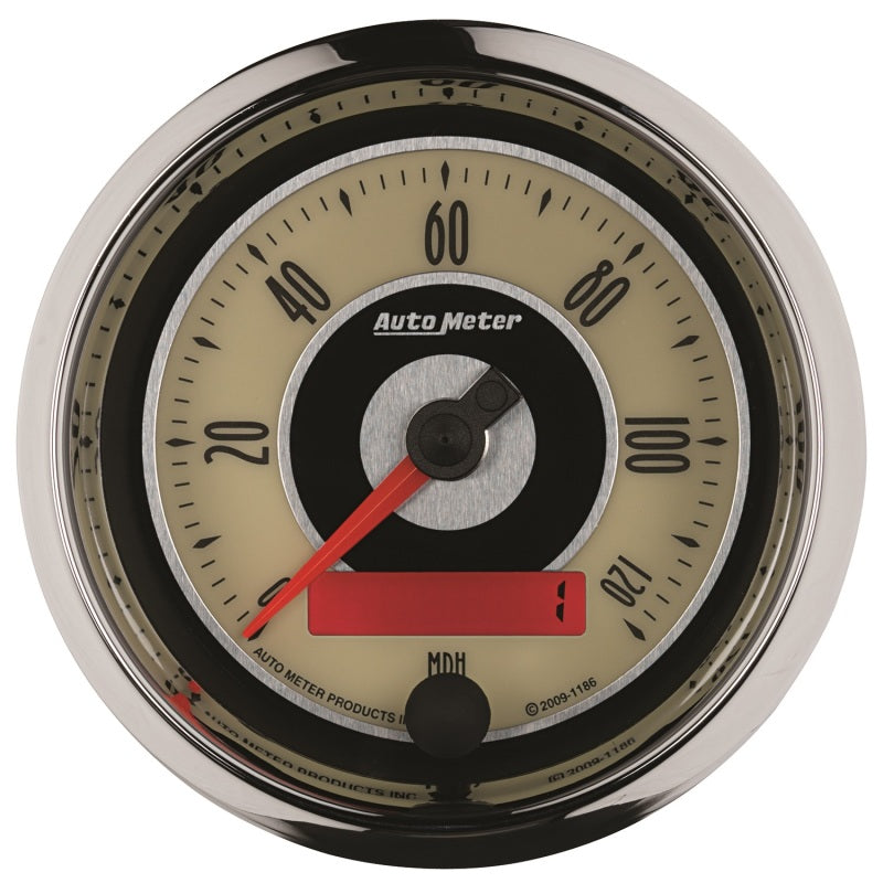 AutoMeter Gauge Speedometer 3-3/8in. 120MPH Elec. Programmable Cruiser AutoMeter Gauges