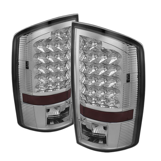 Xtune Dodge Ram 07-08 1500 / Ram 07-09 2500/3500 LED Tail Lights Chrome ALT-JH-DR07-LED-C SPYDER Tail Lights