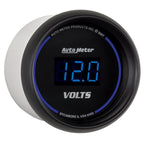 Autometer Cobalt Digital 52.4mm Black Voltmeter AutoMeter Gauges
