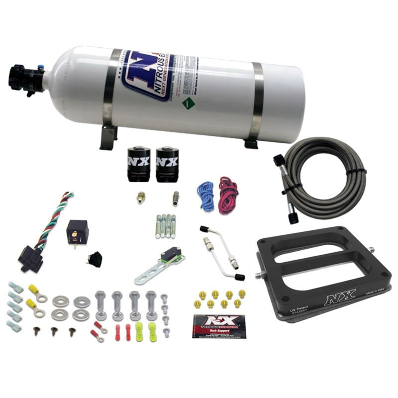 Nitrous Express Dominator/Gasoline Nitrous Kit (50-300HP) w/15lb Bottle Nitrous Express Nitrous Systems