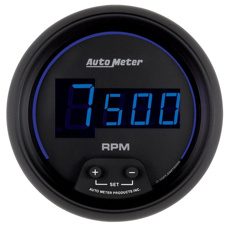 Autometer Cobalt Digital 85.7mm Black In-Dash Tachometer AutoMeter Gauges