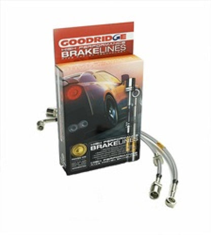 Goodridge 90-95 Mazda Protege SOHC (w/Rear Drum Brakes) SS Brake Line Kit