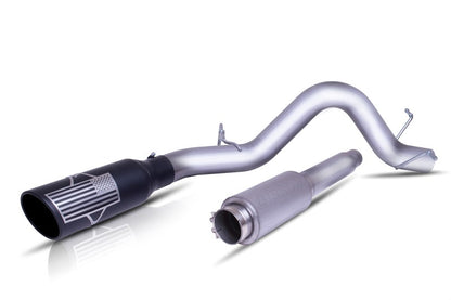 Gibson 07-09 GMC Sierra 1500 SLE 6.0L 4in Patriot Series Cat-Back Single Exhaust - Stainless