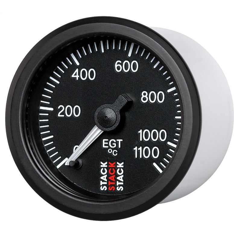 Autometer Stack 52mm 0-1100 Deg C Pro Stepper Motor Exhaust Gas Temp Gauge - Black AutoMeter Gauges