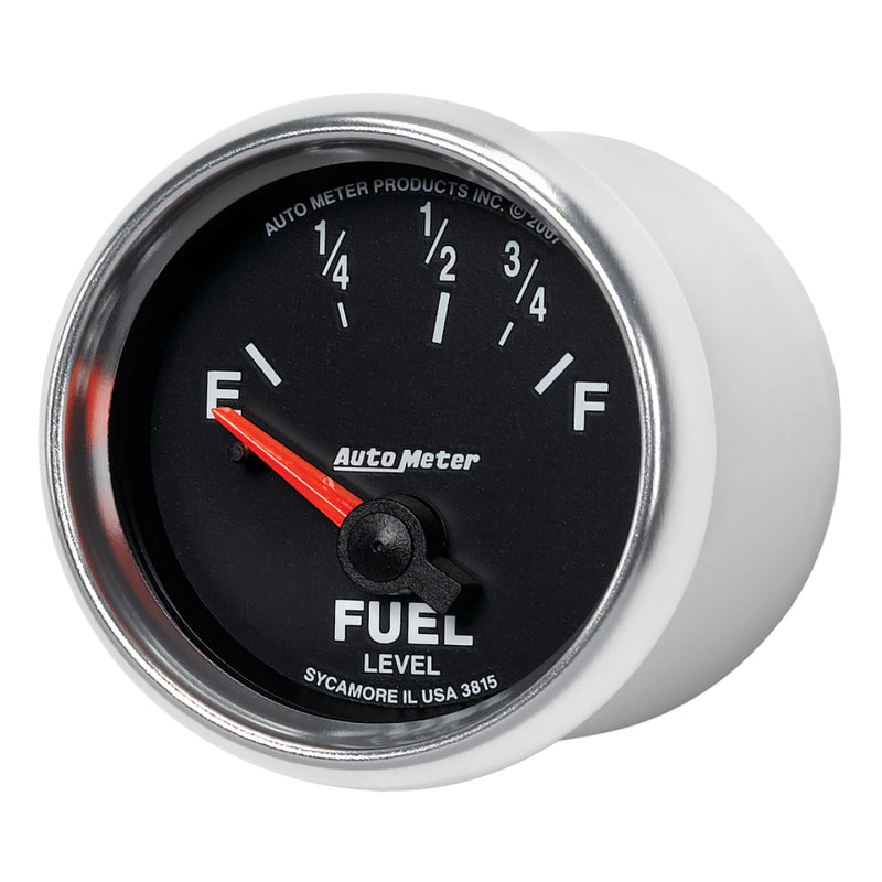 AutoMeter Gauge Fuel Level 2-1/16in. 73 Ohm(e) to 10 Ohm(f) Elec Gs AutoMeter Gauges