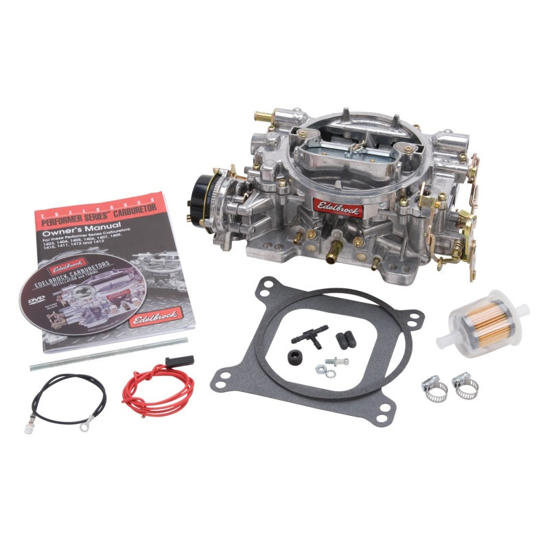 Edelbrock Carburetor Performer Series 4-Barrel 600 CFM Electric Choke Satin Finish