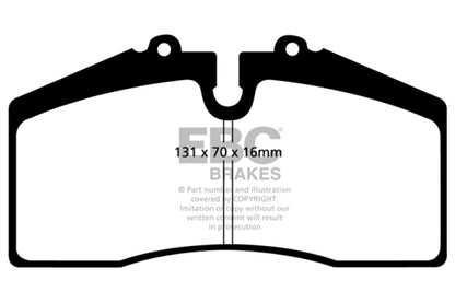 EBC 05+ Ford Saleen Mustang Brembo front calipers Redstuff Front Brake Pads