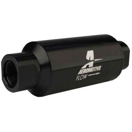 Aeromotive In-Line Filter - AN-10 - Black - 100 Micron Aeromotive Fuel Filters