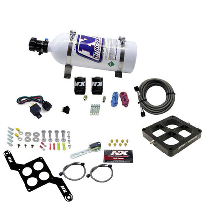 Nitrous Express Dominator Single Entry Billet Crossbar Stage 6 Nitrous Kit (50-300HP) w/5lb Bottle