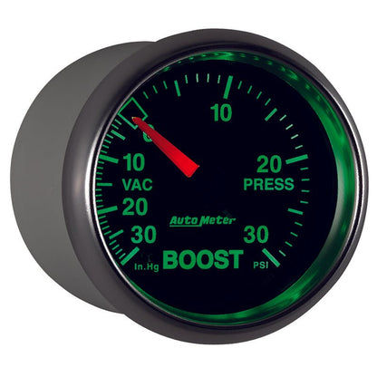 Autometer GS 52mm 30 In Hg.-Vac/30 PSI Mechanical Vacuum/Boost Gauge AutoMeter Gauges