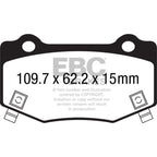 EBC 14+ Chevrolet Corvette Stingray (C7) 6.2 Bluestuff Rear Brake Pads EBC Brake Pads - Racing