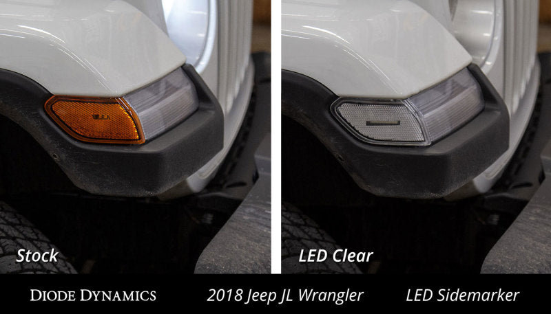 Diode Dynamics 18-21 Jeep JL Wrangler/Gladiator Sidemarkers Clear (set)