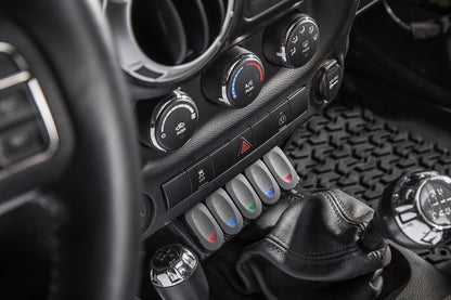 Rugged Ridge Lower Console Switch Panel 11-18 Jeep Wrangler JK/JKU Rugged Ridge Dash & Interior Trim