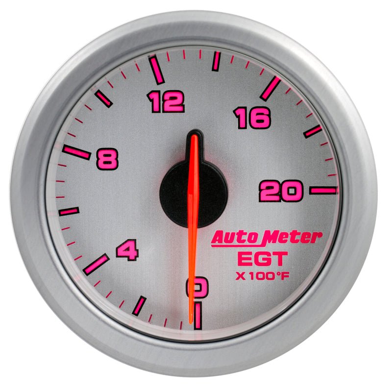 Autometer Airdrive 2-1/16in EGT Gauge 0-2000 Degrees F - Silver AutoMeter Gauges