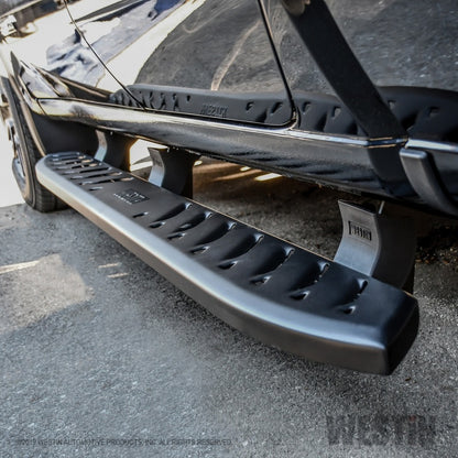 Westin 2019 Chevrolet Silverado/Sierra 1500 Crew Cab Thrasher Running Boards - Textured Black