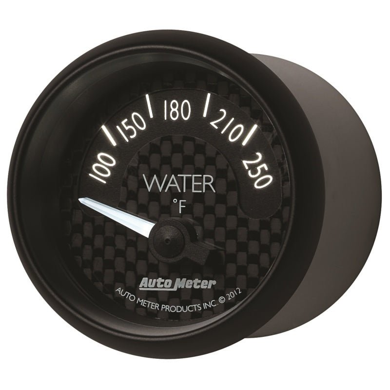 Autometer GT Series 52mm Short Sweep Electronic 100-250 Deg F Water Temperature AutoMeter Gauges