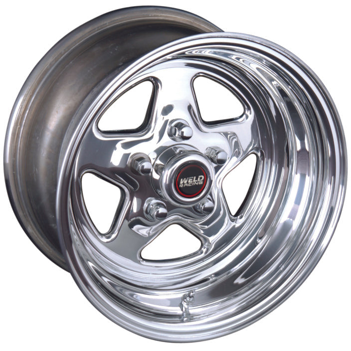 Weld ProStar 15x4 / 5x4.5 BP / 1.875in. BS Polished Wheel - Non-Beadlock Weld Wheels - Forged