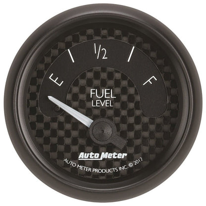 Autometer GT Series 52mm Short Sweep Electronic 240-33 ohms Fuel Level (For use w/ 3262) AutoMeter Gauges
