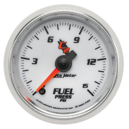 AutoMeter Gauge Fuel Pressure 2-1/16in. 15PSI Digital Stepper Motor C2 AutoMeter Gauges