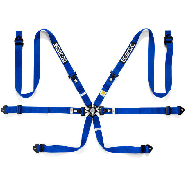 Sparco Belt 6 Pnt 2in Pd Blue SPARCO Seat Belts & Harnesses