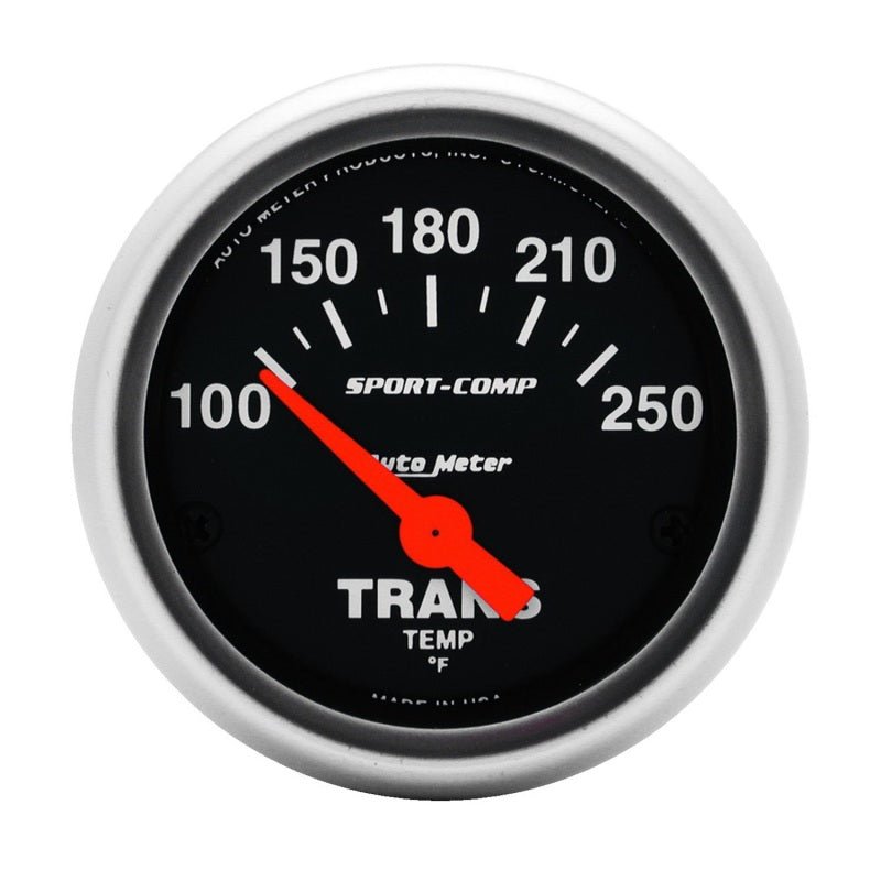 Autometer Sport Comp 100-250 F Trans Temp Gauge AutoMeter Gauges
