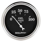 Autometer Old Tyme Black Gauge Kit 6 Pc Ford Truck 53-55 Tach/Mph/Fuel/Oilp/Wtmp/Volt AutoMeter Gauges