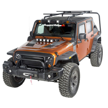 Rugged Ridge 07-18 Jeep Wrangler 4-Door Sherpa Roof Rack Kit Rugged Ridge Roof Rack