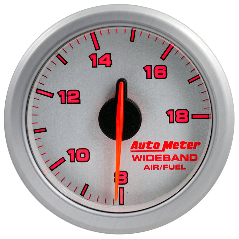 Autometer Airdrive 2-1/6in Wideband Air / Fuel Gauge 10:1-17:1 ARF Range - Silver AutoMeter Gauges