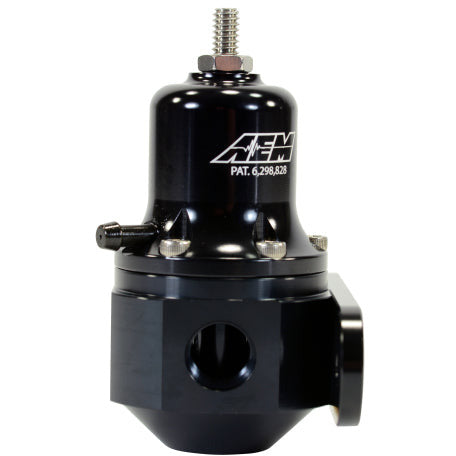 AEM High Capacity Universal Black Adjustable Fuel Pressure Regulator AEM Fuel Pressure Regulators