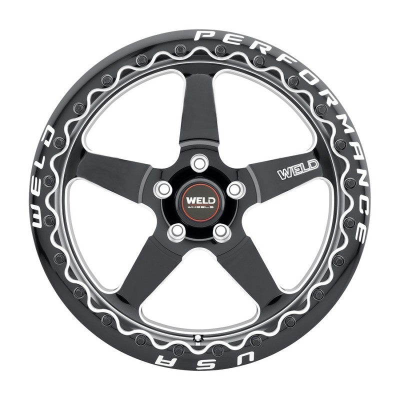 Weld Magnum Import 13x10 / 4x100mm BP / 5in. BS Black Wheel - Black Single Beadlock MT Weld Wheels - Forged