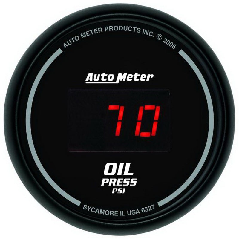 AutoMeter Gauge Kit 5 Pc. 3-3/8in. & 2-1/16in. Elec Speedo Digital Black Dial W/ Red Led AutoMeter Gauges