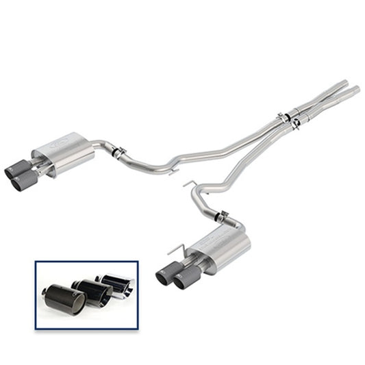 Ford Racing 18+ Mustang GT 5.0L Cat-Back Touring Exhaust System w/Carbon Fiber Tips